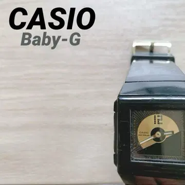 CASIO 카시오 Baby-G 손목시계 블랙 쿼츠 아날로그 러버