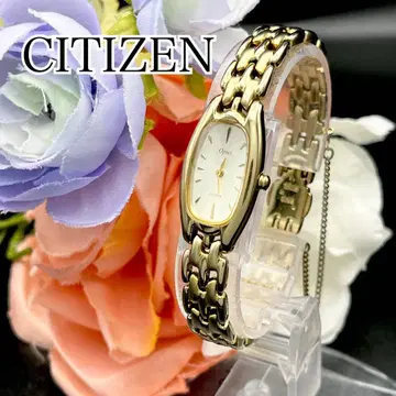 작동 손목시계 CITIZEN 시티즌 쉘 다이얼 골드 새상품 배터리 D92