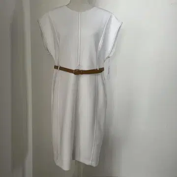 캘빈클라인 화이트 무릎 기장 원피스 택 포함 L~XL