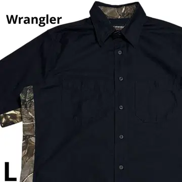 Wrangler 랭글러 WORKWEAR 카모플라쥬 반팔 셔츠 L 새상품급