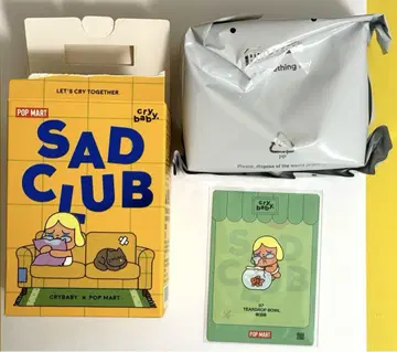 CRYBABY Sad Club 장면 세트 POPMART 크라이 베이비