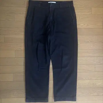 새상품급 자라 블랙 데님 배기 EUR46 USA36 오버 사이즈