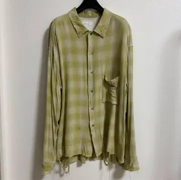 ANCELLM 안셀름 RAYON CHECK SHIRT 사이즈 2
