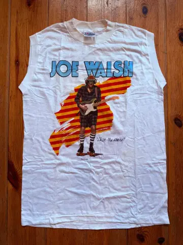 레어 Vintage JOE WALSH 슬리브리스 티셔츠