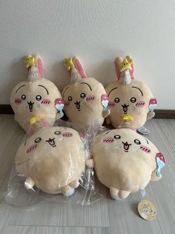 치이카와 토끼 생일 토끼 BIG 봉제 인형 5개