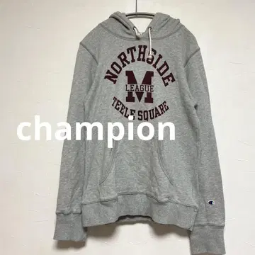 챔피온 champion 로고 후드 맨투맨 그레이 남성용 L