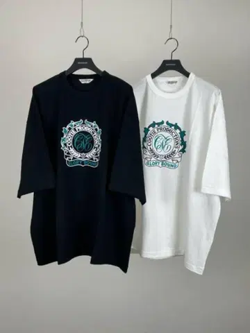 쿠티 프린트 오버사이즈 S/S 티셔츠 (엠블럼)