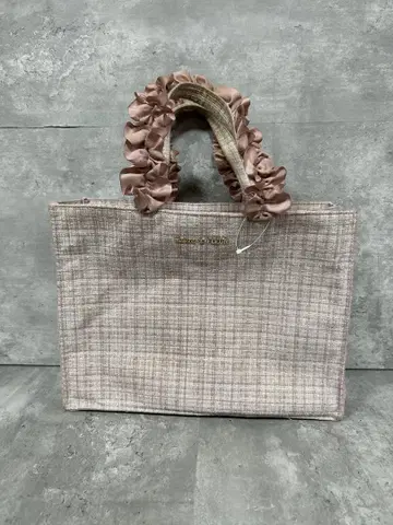 Maison de FLEUR 메종 드 플뢰르 트위드 스퀘어 토트백