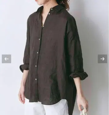Spick and Span 80 린넨 카슈쿨 빅 셔츠