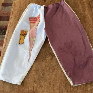반슈 오리 빈티지 사시코 일점물 빈티지 벌룬 팬츠 따끔따끔 몸빼
