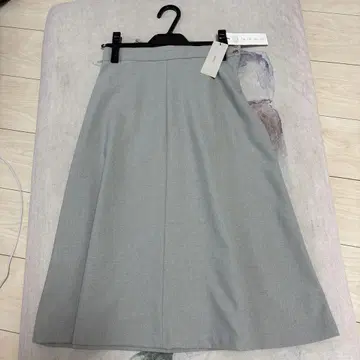 그레이 플레어 스커트 M 사이즈