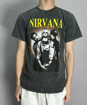NIRVANA 티셔츠 락 밴딩 닐바나 피그먼트