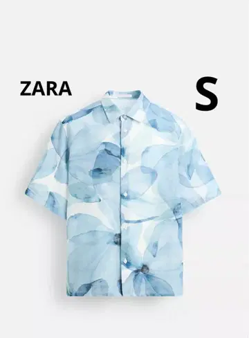 ZARA 자라 추상 패턴 셔츠, 미사용 새상품