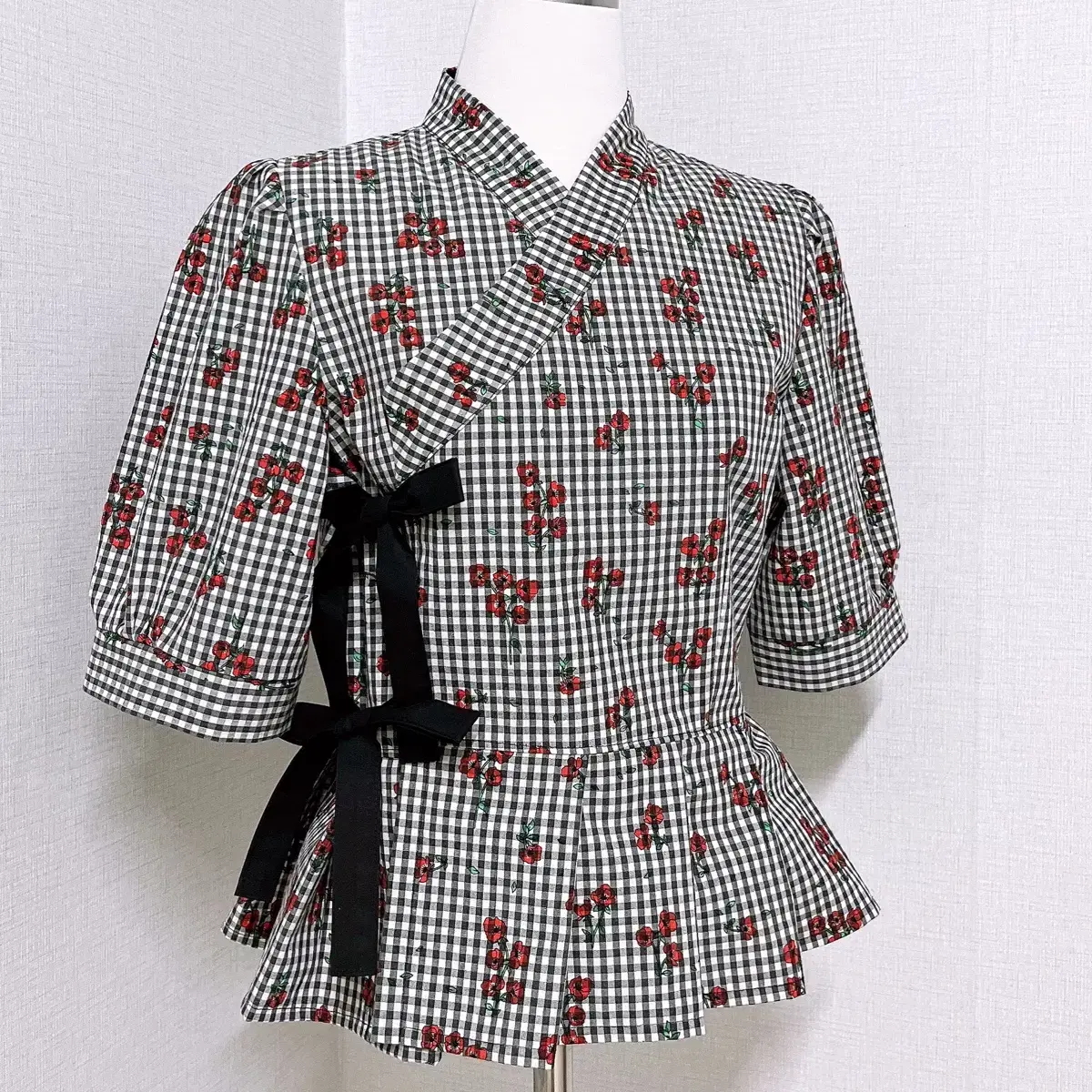 Check Jeogori Blouse (New) Size 66