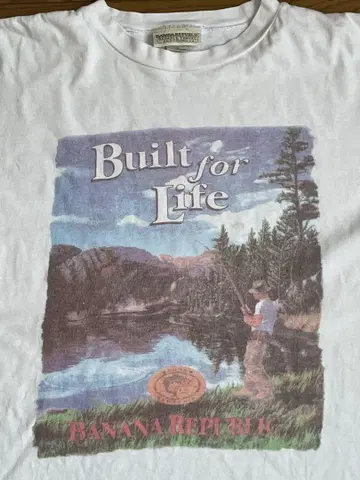 90's BANANA REPUBLIC Built for Life 티셔츠