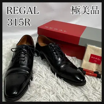 [컨디션 최상] REGAL 315R 블랙 드레스 신발 스트레이트 팁
