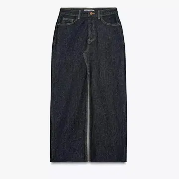 자라 데님 미디 스커트