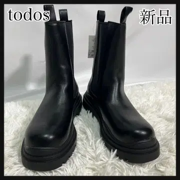 [새상품] todos 도도스 사이드 고어 부츠 블랙