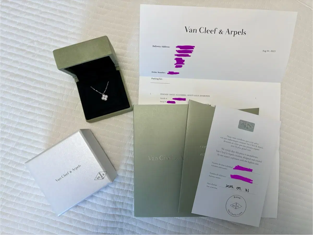 Vahn Cleef Sweet dia Necklace