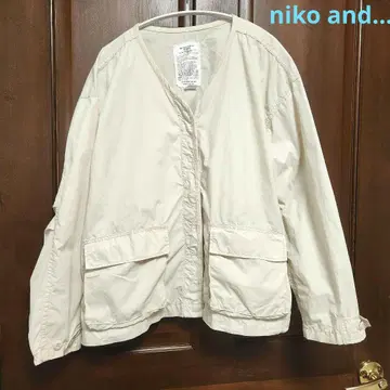 niko and... 니코 앤드 내화성 나일론 자켓 아이보리 화이트 L