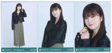 오가와 아야 가죽 니트 원피스 브로마이드 컴프 노기자카46