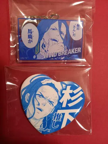 WIND BREAKER 삼나무 아래 하트 캔뱃지 & 아크릴 키링