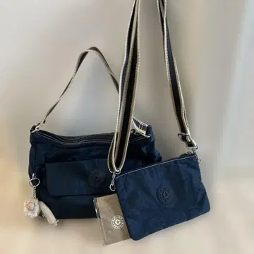 Kipling 스칼렛, 2way 숄더 3개 세트 네이비