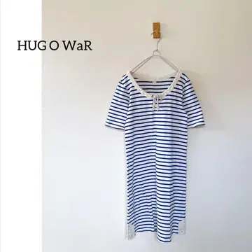 HUG O WaR 허그아워 바스크 원피스 보더 바스크 셔츠