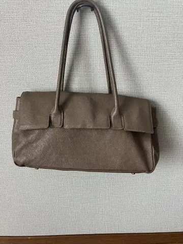 가로형 브라운 숄더백 약 30cm