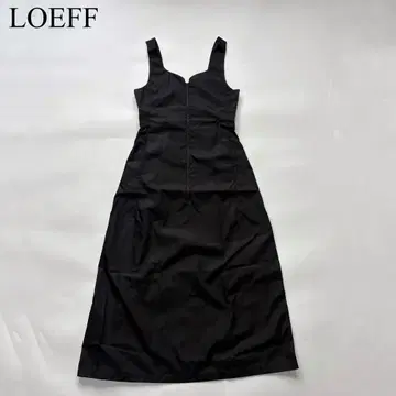 LOEFF 나일론 점퍼 스커트 원피스 블랙 모드 고급