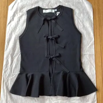 GU rokh 프론트 리본 스웨터 새상품 블랙 L