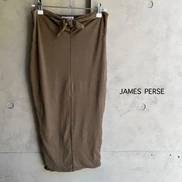JAMES PERSE 리본 포함 타이트 스커트 사이즈 0 카키