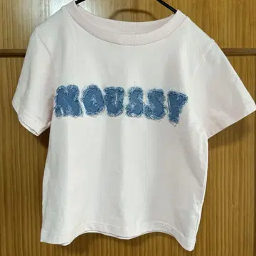 MOUSSY PATCH DENIM MOUSSY TINY 티셔츠 핑크
