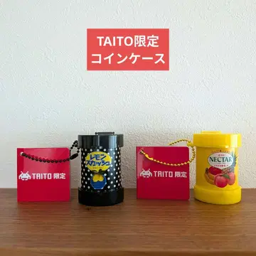 TAITO 한정판 넥타 레몬 스쿼시 코인 케이스 코인 실린더