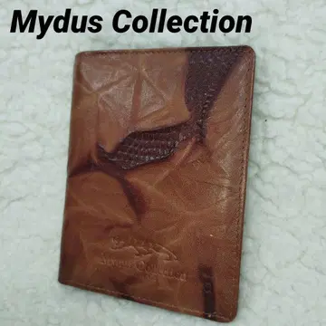 Mydus Collection  두겹 지갑  지갑  가죽  로고 엠보