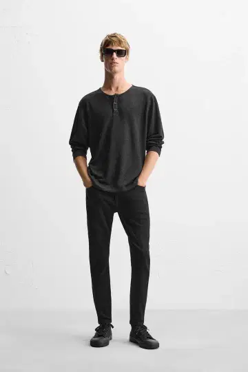 자라 SKINNY CROP 블랙 38 사이즈