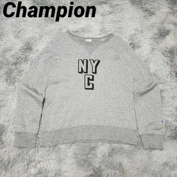 챔피온 복각 런택 그레이 NYC 뉴욕 맨투맨