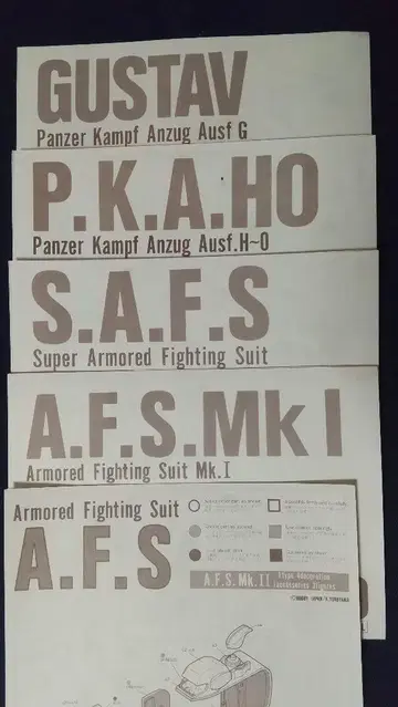 AFS 수트 데이터 세트
