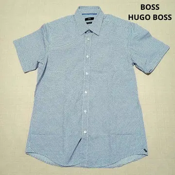 BOSS HUGO BOSS 코튼 반팔 셔츠 도트 무늬