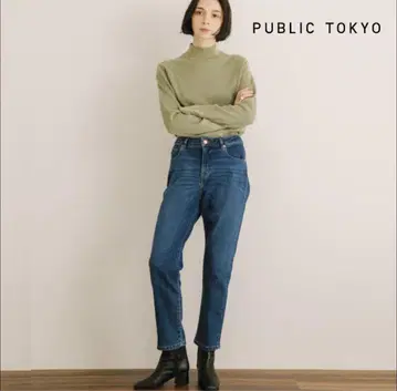PUBLIC DENIM 스트레이트 데님 블루