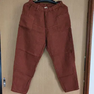 tumugu 츠무구 테이퍼드 팬츠 테라코타