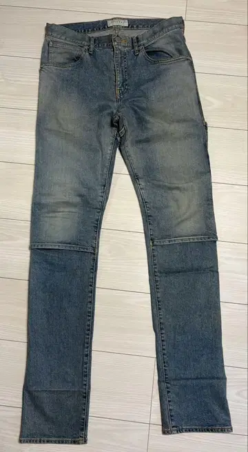 JieDa19AW 2WAY 유즈드 가공 데님 팬츠 라이트 블루 size1