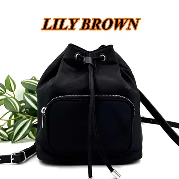 LILY BROWN 2way 나일론 버킷 백팩