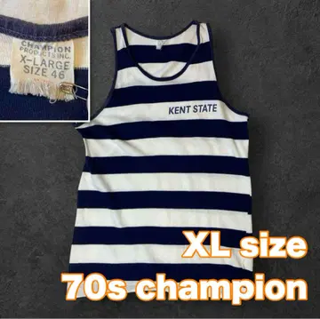 Champion 챔피온 보더 탱크탑 70s USA제