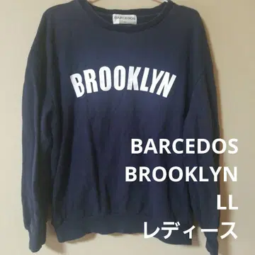 BARCEDOS BROOKLYN 맨투맨 LL 여성용 상의 네이비 컬러