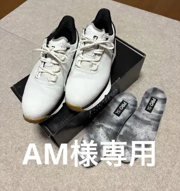 일본 미발매 풋조이 PRO/SLX 골프화 25.5 천연 가죽 새상품급