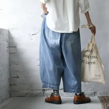 컨디션 최상 데님 벌룬 팬츠