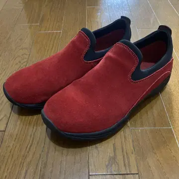 LANDS' END 슬립온 스웨이드 모크 슈즈