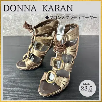 S218 DKNY 고급 라인 글래디에이터 레이스업 샌들 23.5
