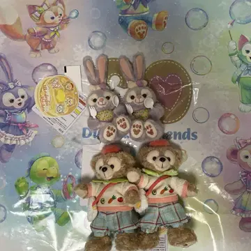 디즈니 씨 스텔라 루 더피 봉제 인형 참 배지 세트